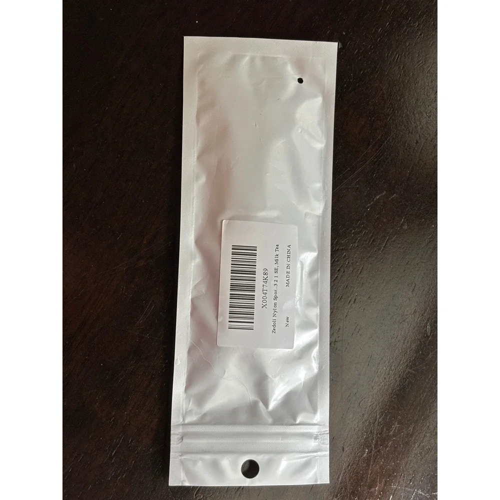 Zedoli Nylon Sport Loop Watch Band Milk Tea for Apple Watch Series 3 2 1 SE